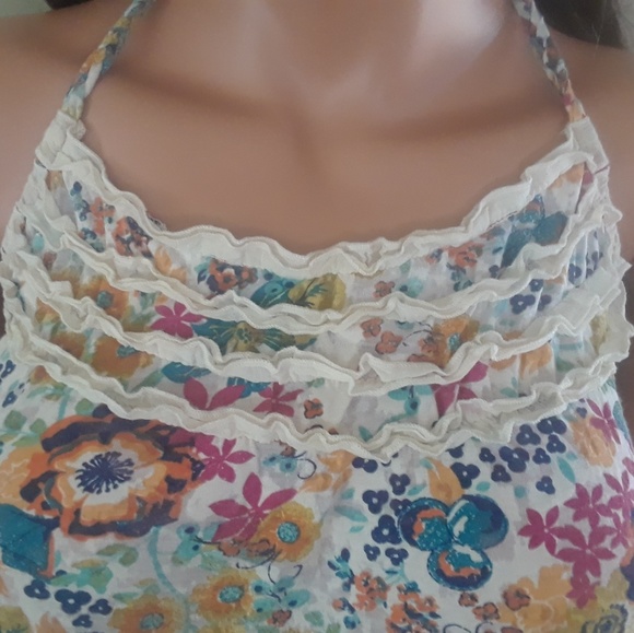 2/$15 - Floral and Lace Halter Top - Picture 3 of 6